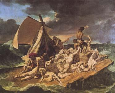 Theodore   Gericault The Raft of the Medusa (sketch) (mk09) France oil painting art